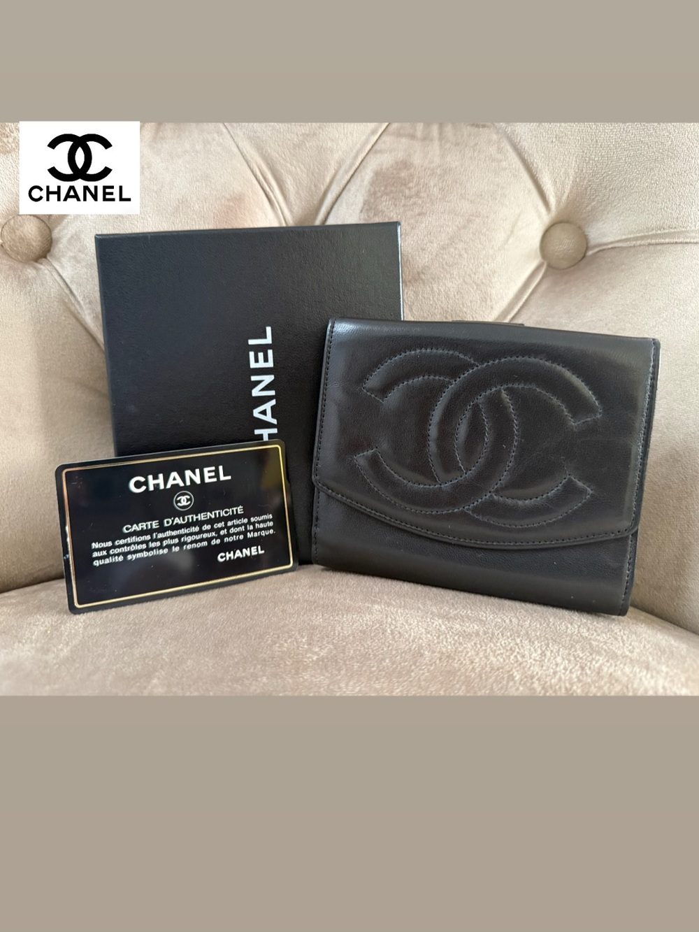 CHANEL Timeless CC  Compact Wallet w/ Box